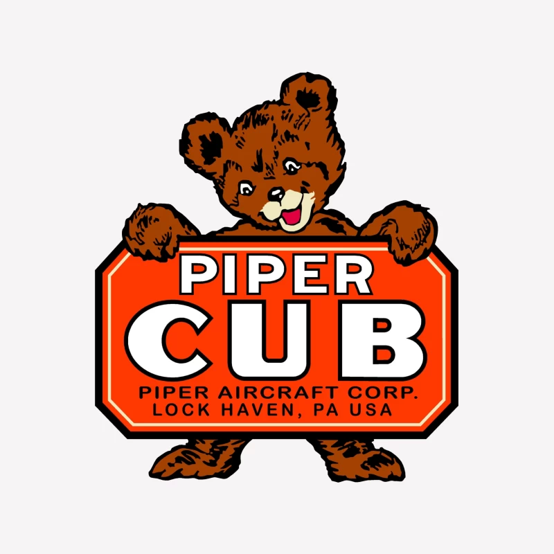 WWII Vintage Piper Cub Male T-Shirt