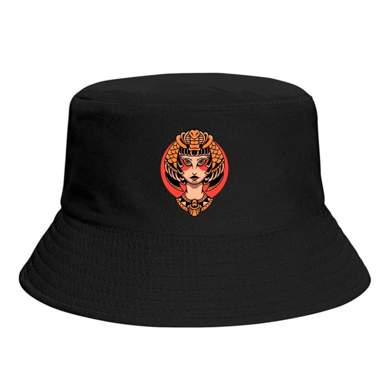 Fantasy Woman Illustration Bucket Hat