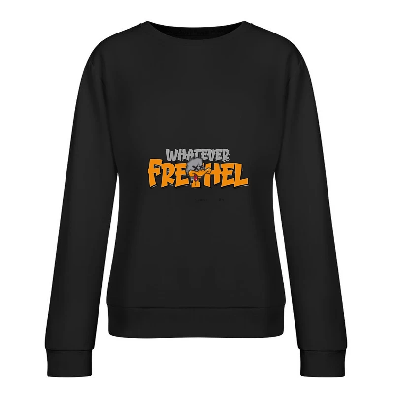 Coole Comic-Entenzunge mit Text Damen Pullover Sweatshirt