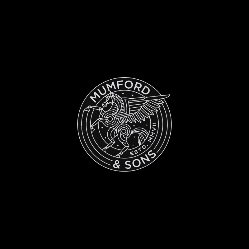 Mumford & Sons Geometric Pegasus Band Logo Desk Mat