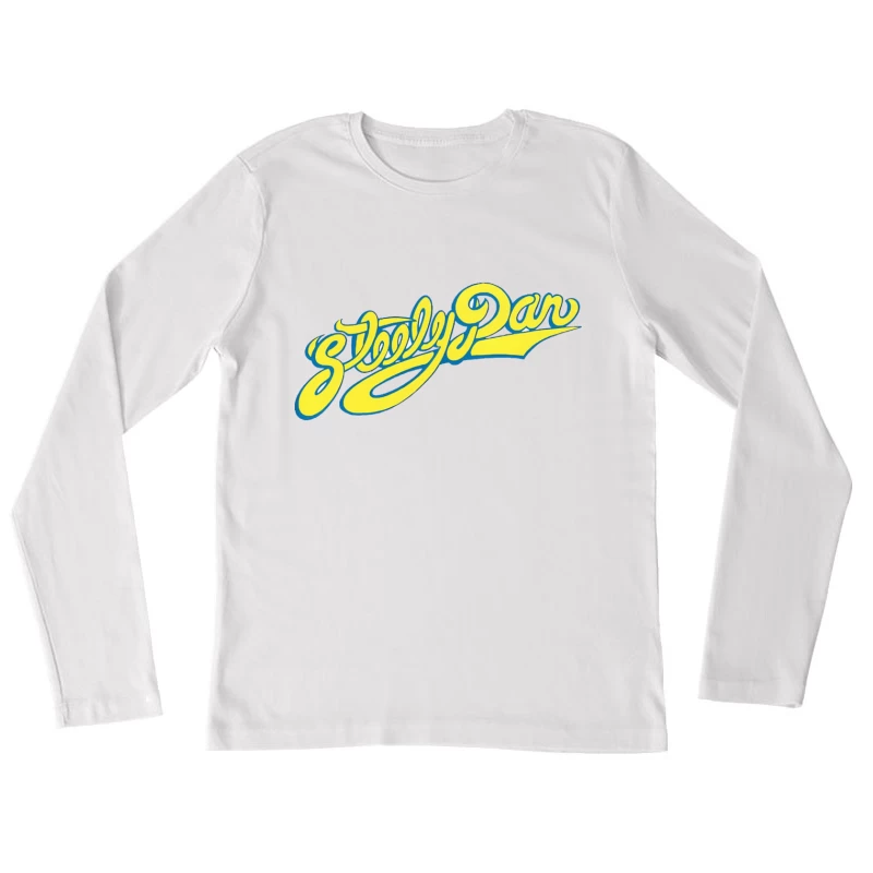 Steely Dan Classic Yellow Cursive Band Logo Female Long Sleeve T-Shirt