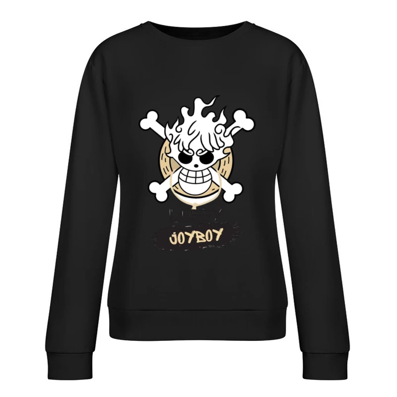 Piratenzeichen mit Luffy und Joyboy Damen Pullover Sweatshirt