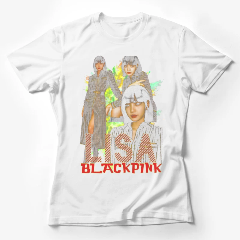 Lisa from BLACKPINK in Fashionable Attire Female T-Shirt