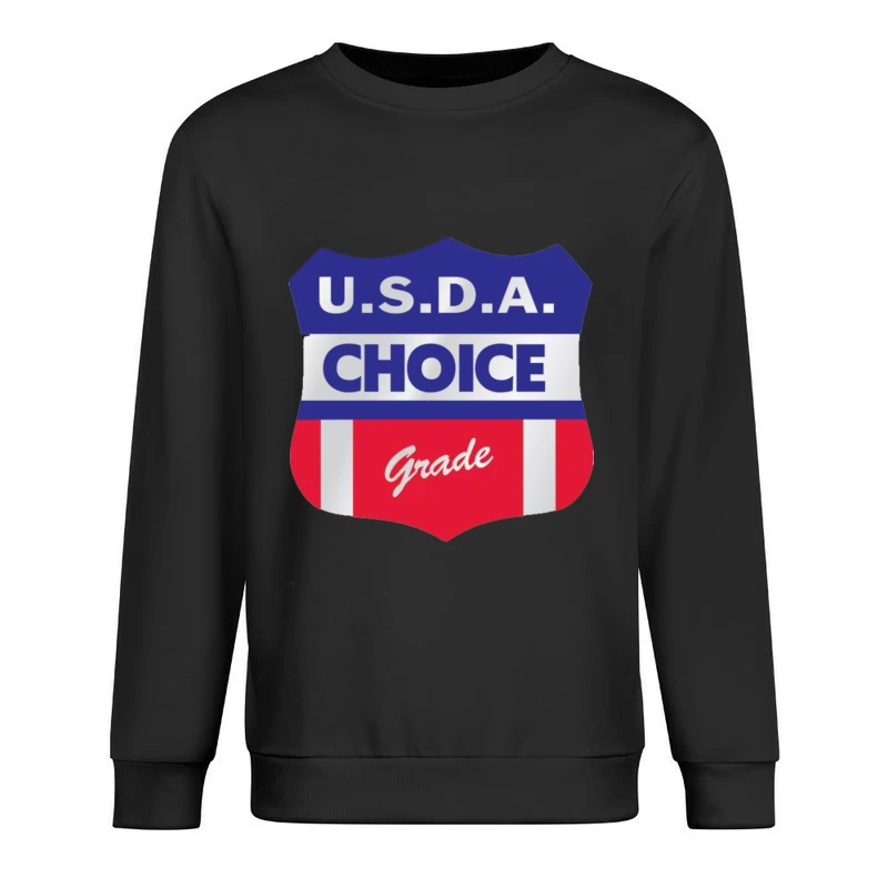 USDA PRIME GRADE 3 Male Pullover Sweatshirt