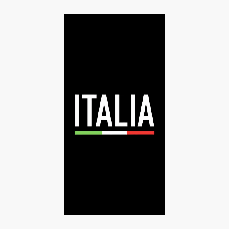 Simple Text Logo Reminiscent of Italian Flag iPhone Case