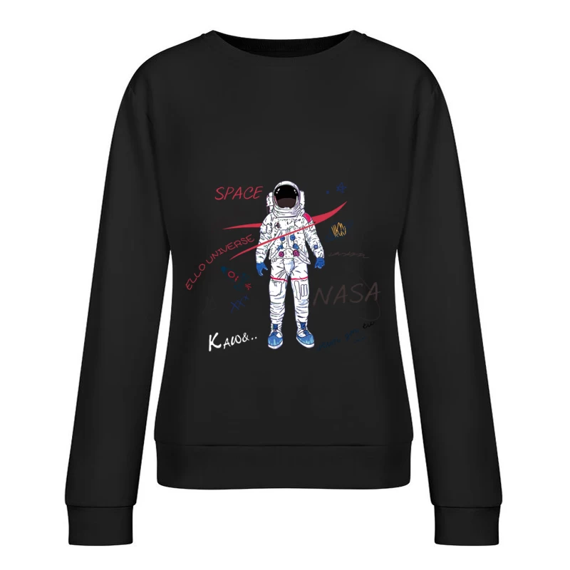 Weltraum-NASA-Astronaut Damen Pullover Sweatshirt