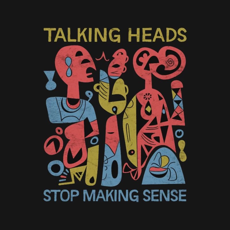 Talking Heads "Stop Making Sense" Abstract Album Art Female Long Sleeve T-Shirt