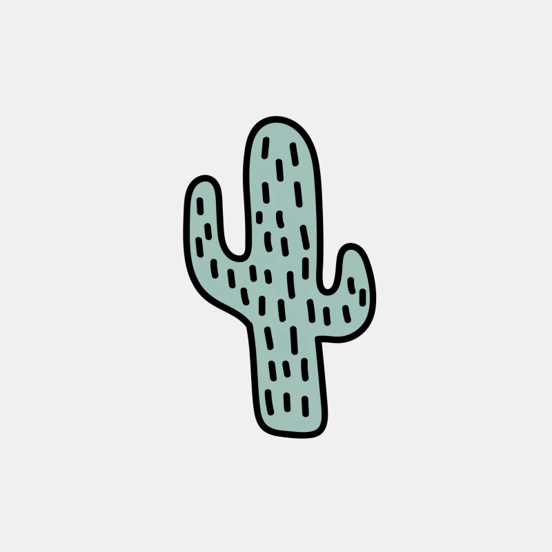Cactus Dessiné à la Main Homme Débardeur