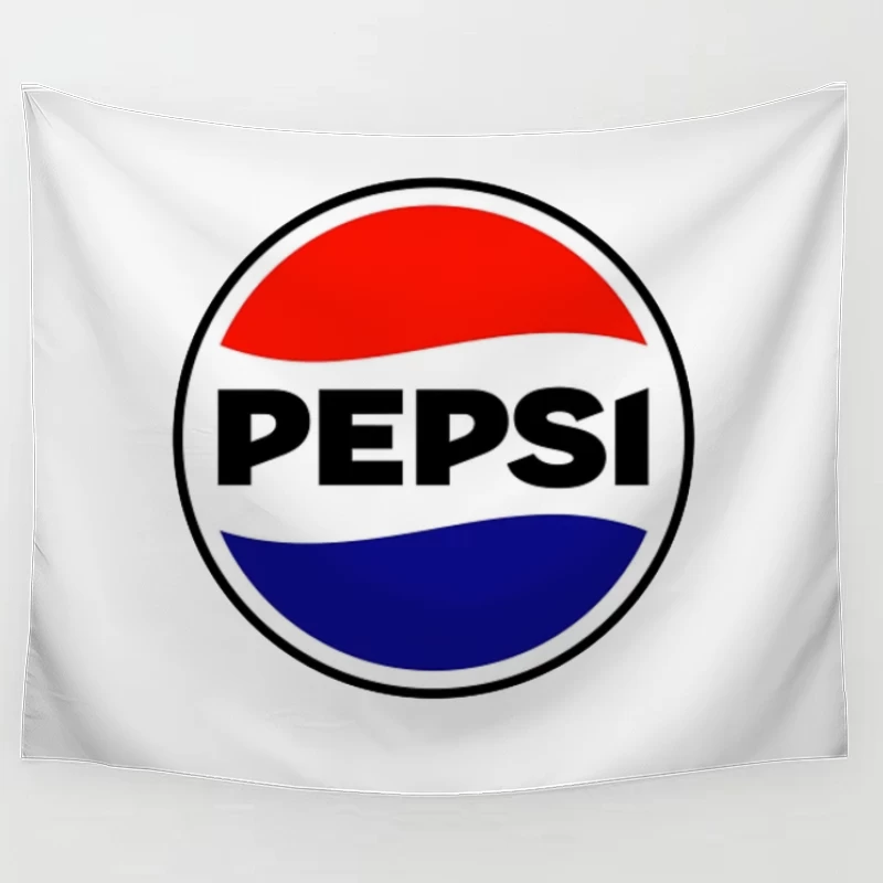 Classic Pepsi Cola Circular Logo Design Tapestry