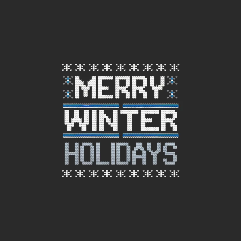 LEGO-Style Merry Winter Holidays Festive Greeting Baseball Cap