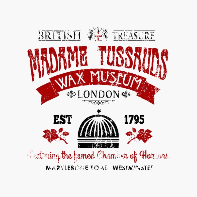 Madame Tussaud_s, distressed Cotton Tote Bag
