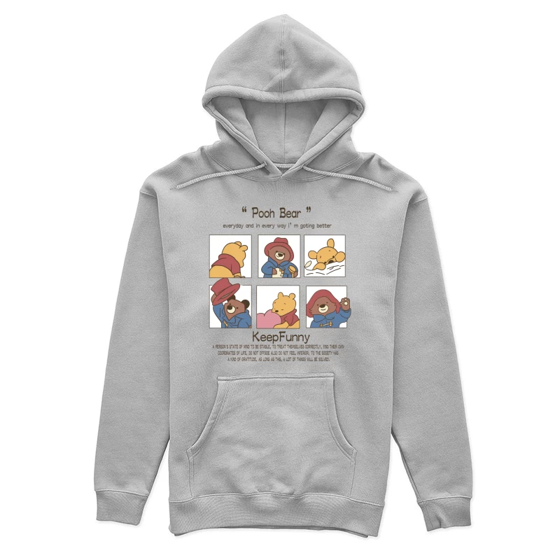 Niedliche Bärenillustration mit motivierendem Zitat Damen Pullover Hoodie