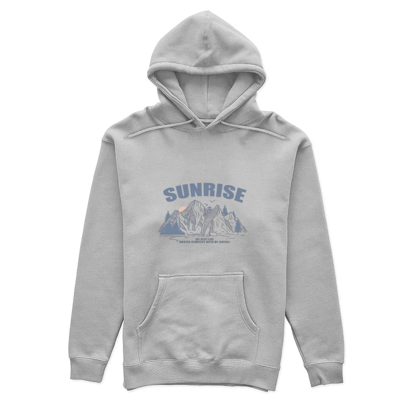 Berglandschaft bei Sonnenaufgang Damen Pullover Hoodie