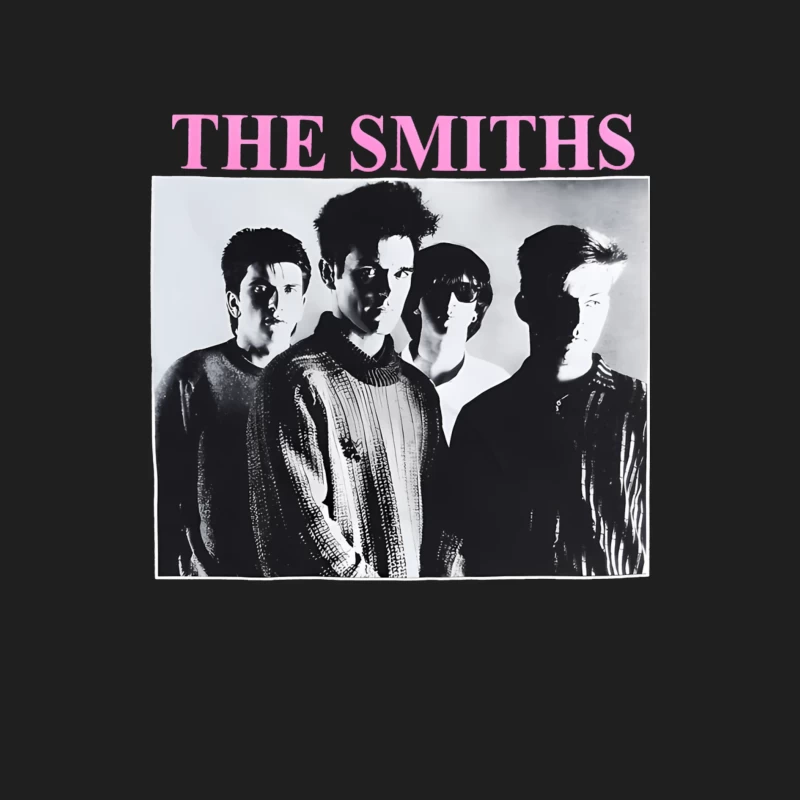 The Smiths Classic Black and White Band Album Cover from the 1980s Male Tank Top