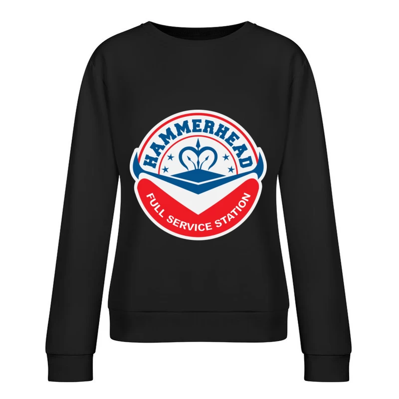 Hammer Head Full Service Station Female Pullover Sweatshirt