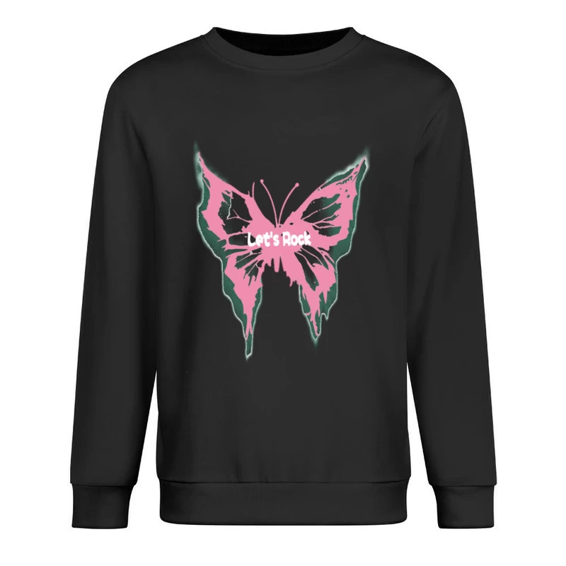 Schmetterling Rock Design Herren Pullover Sweatshirt