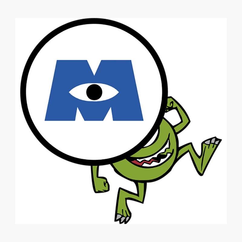 Mike Wazowski misses again Throw Pillow