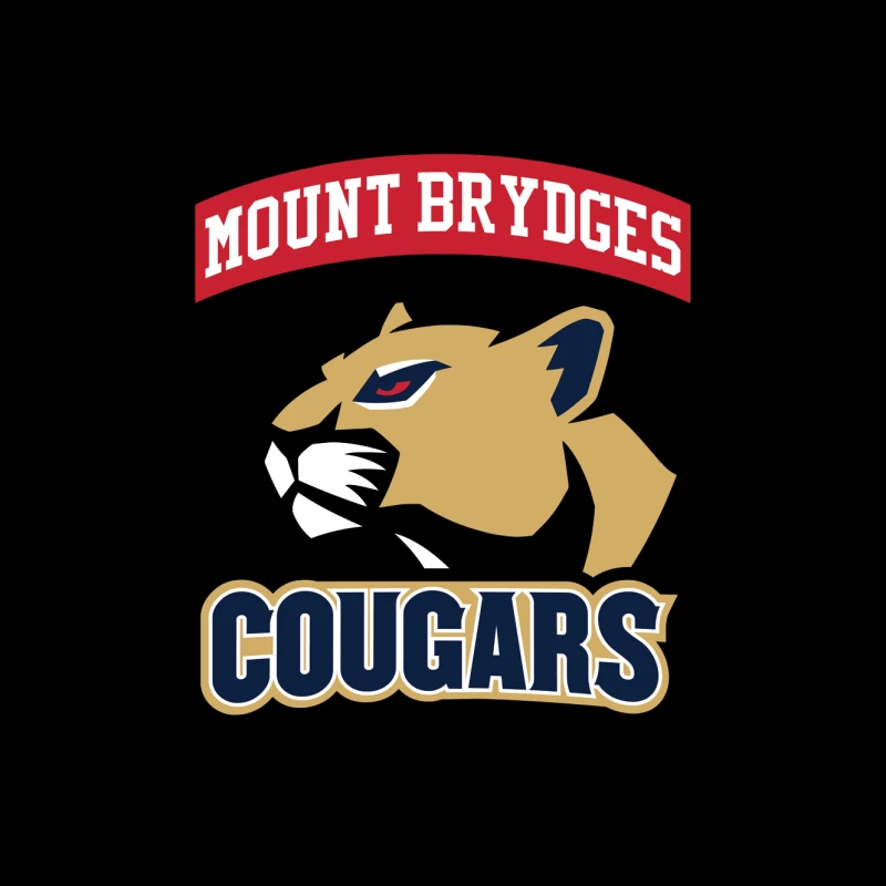 Mount Brydges Cougars Team Logo Mouse Pad