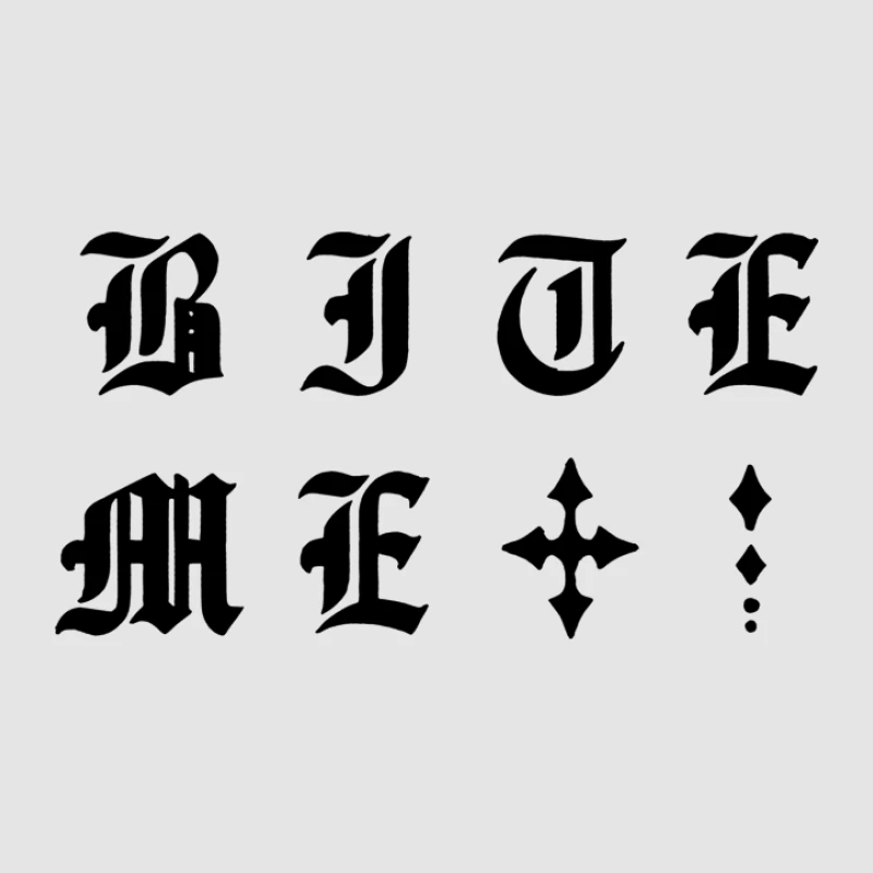 Gothic Schrift mit Sternmotiv Herren Pullover Hoodie