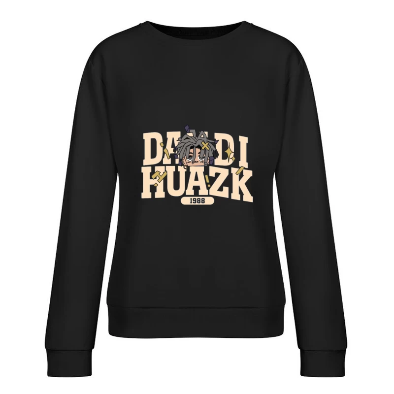 Coole Comic-Grafik Dandi Huazk Damen Pullover Sweatshirt