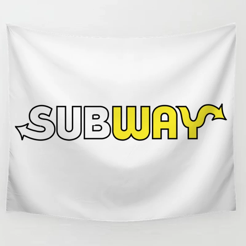 Subway Restaurant Chain Logo Design Tapestry