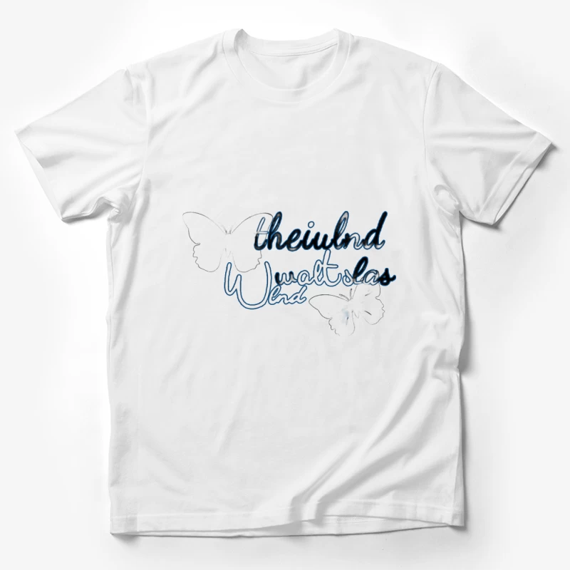 Schmetterlingsdesign mit Schriftzug Herren T-Shirt