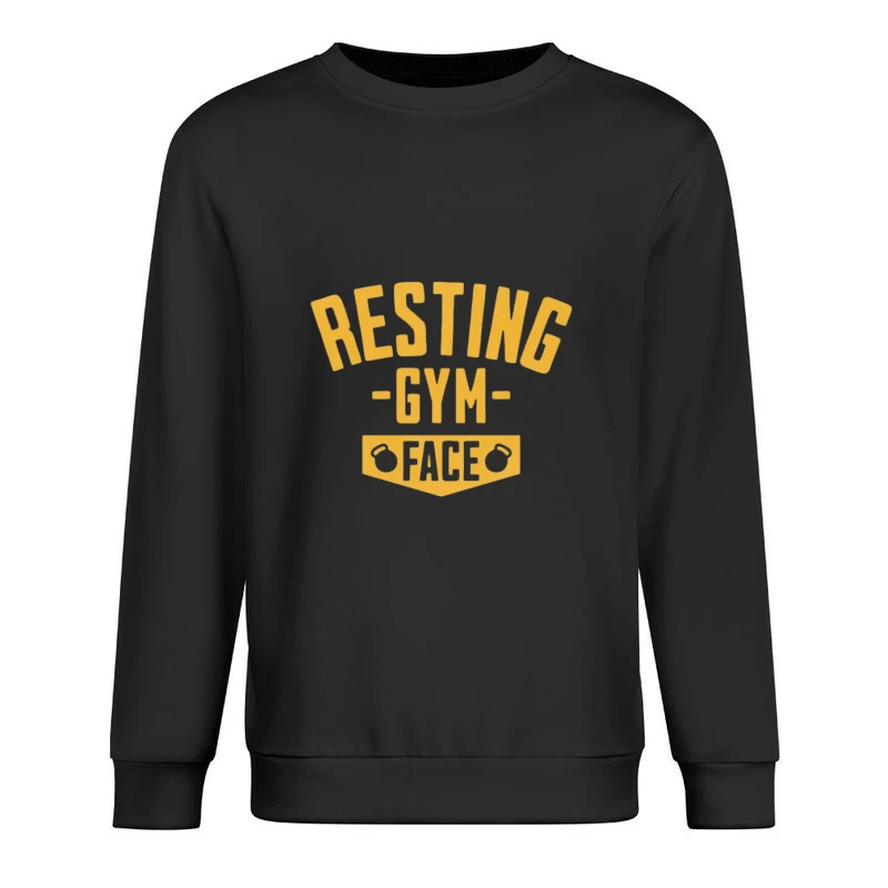 Resting Gym Face Design Herren Pullover Sweatshirt