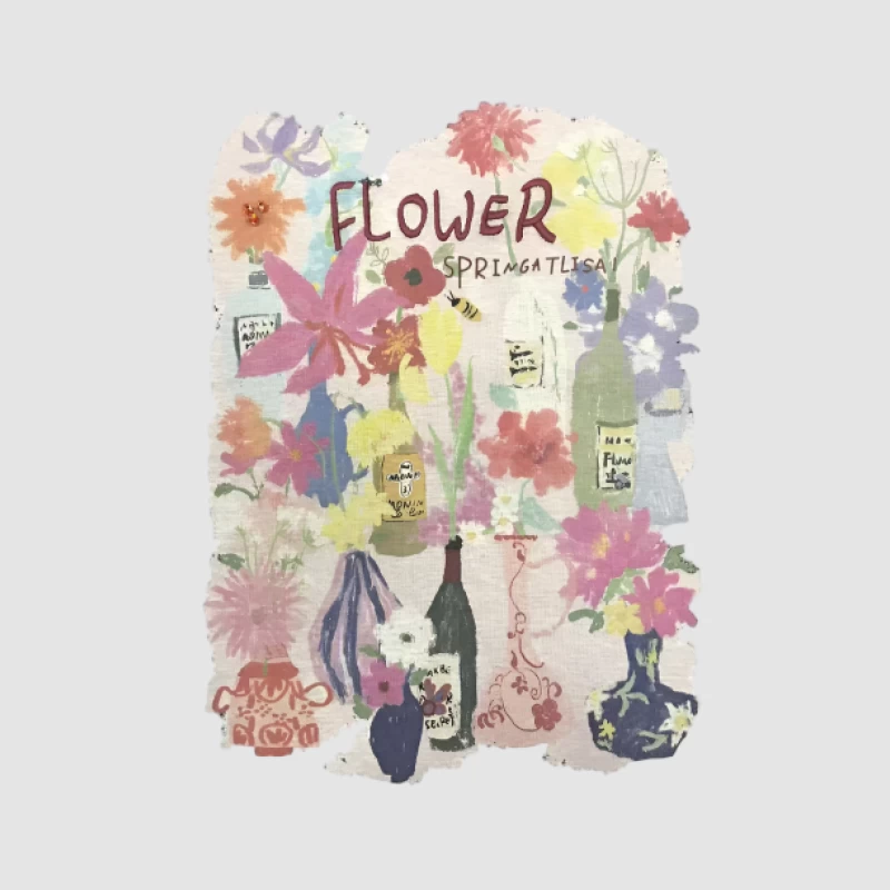 Fleurs de printemps dans des bouteilles de vin Homme Sweat à capuche