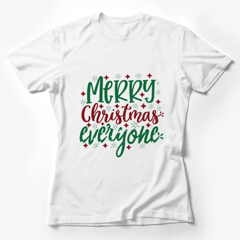 Message de Noël coloré et festif Femme T-Shirt