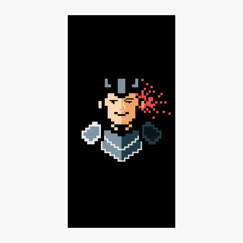Retro Pixel Art Fantasy Warrior Avatar iPhone Case