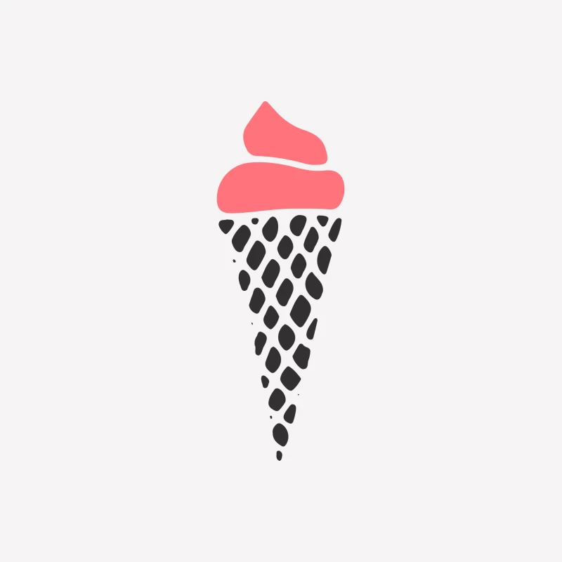 Glace en cône stylisé Femme T-Shirt