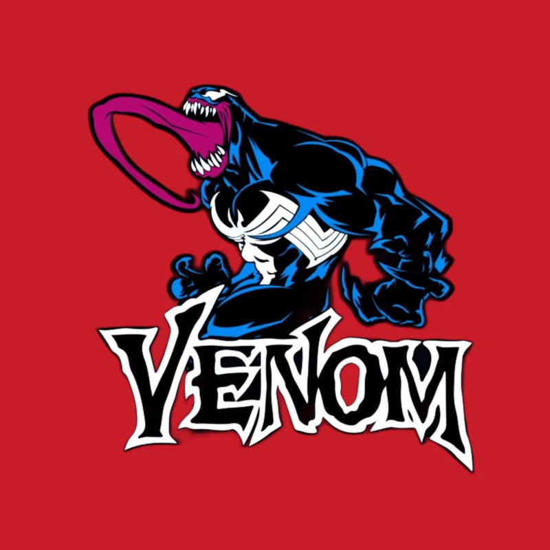 Venom Comic Character Illustration Female Pullover Hoodie