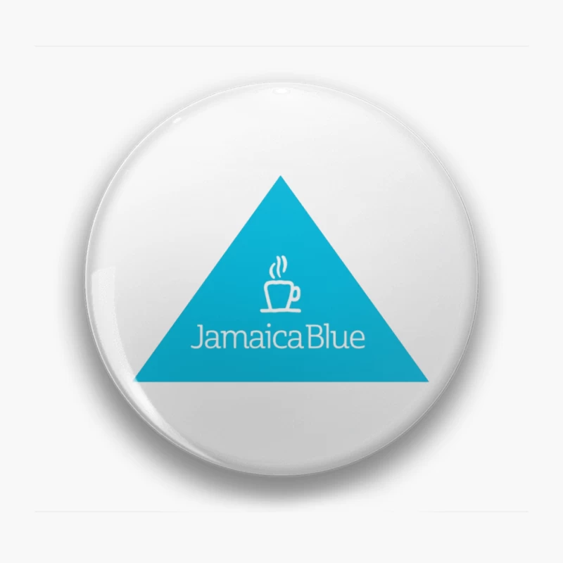 Jamaica Blue Coffee Brand Triangle Logo Pin