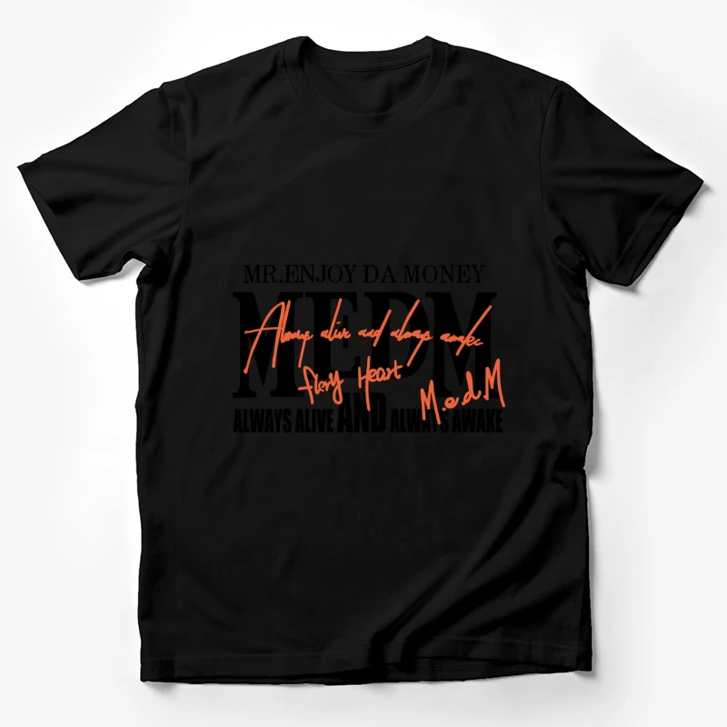 Inspirierendes Zitat in Handschrift Herren T-Shirt