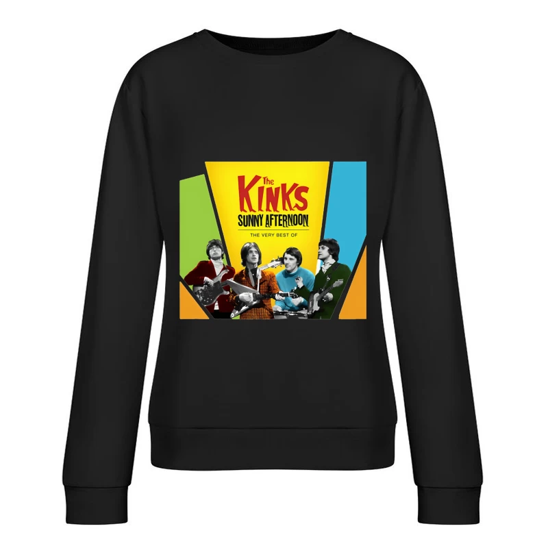 The Kinks 'Sunny Afternoon: The Very Best Of' Vintage Album Cover Female Pullover Sweatshirt