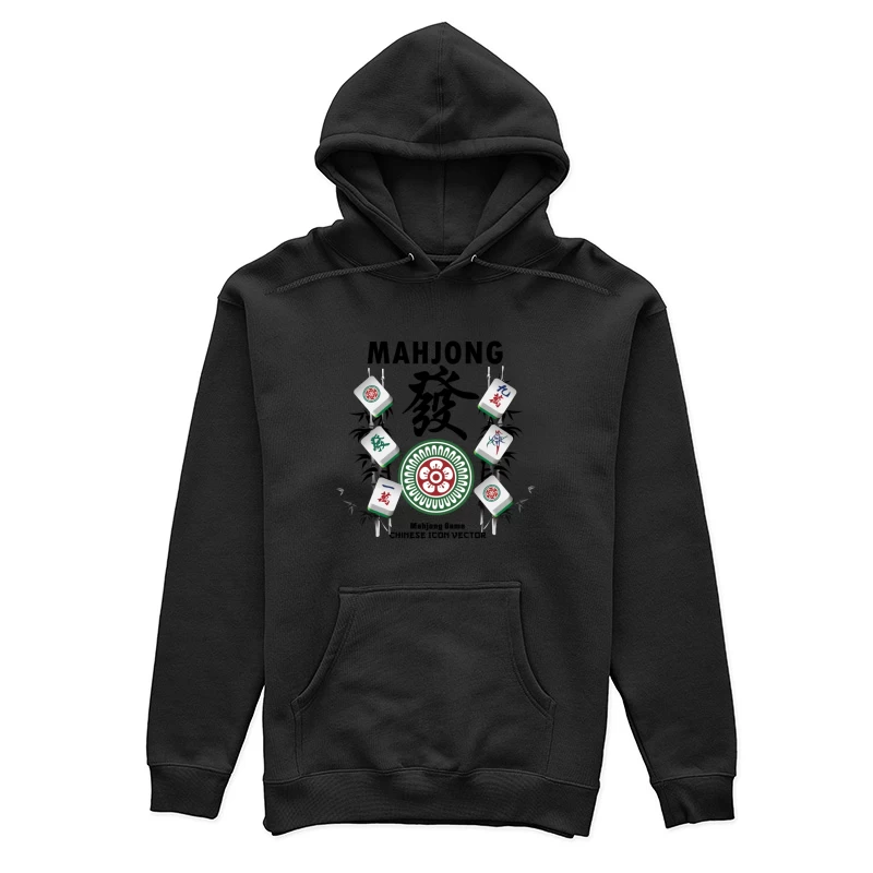Mahjong Spielsteine und Muster Damen Pullover Hoodie