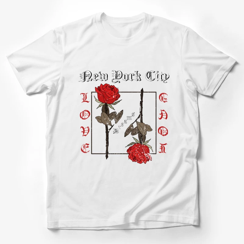 Rêves de roses de la ville de New York Homme T-Shirt