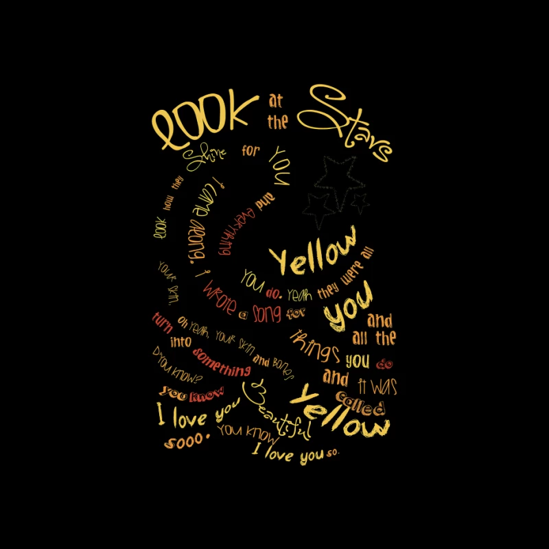 Coldplay Yellow Lyrics Pin