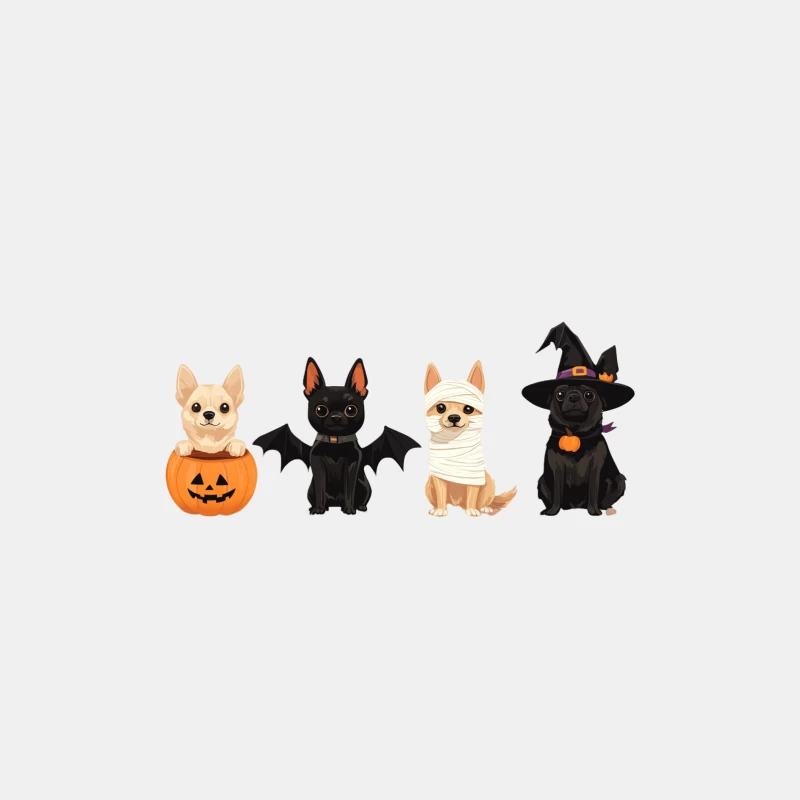 Chihuahuas in Adorable Halloween Costumes Male Tank Top