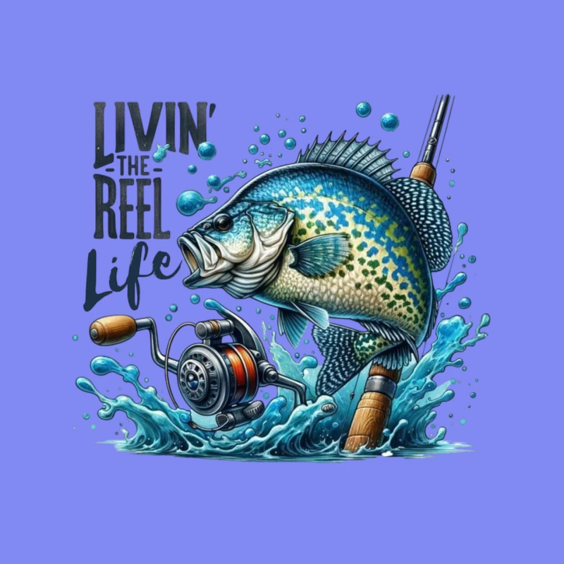 Living the Reel Life: A Vibrant Fishing Adventure Mouse Pad