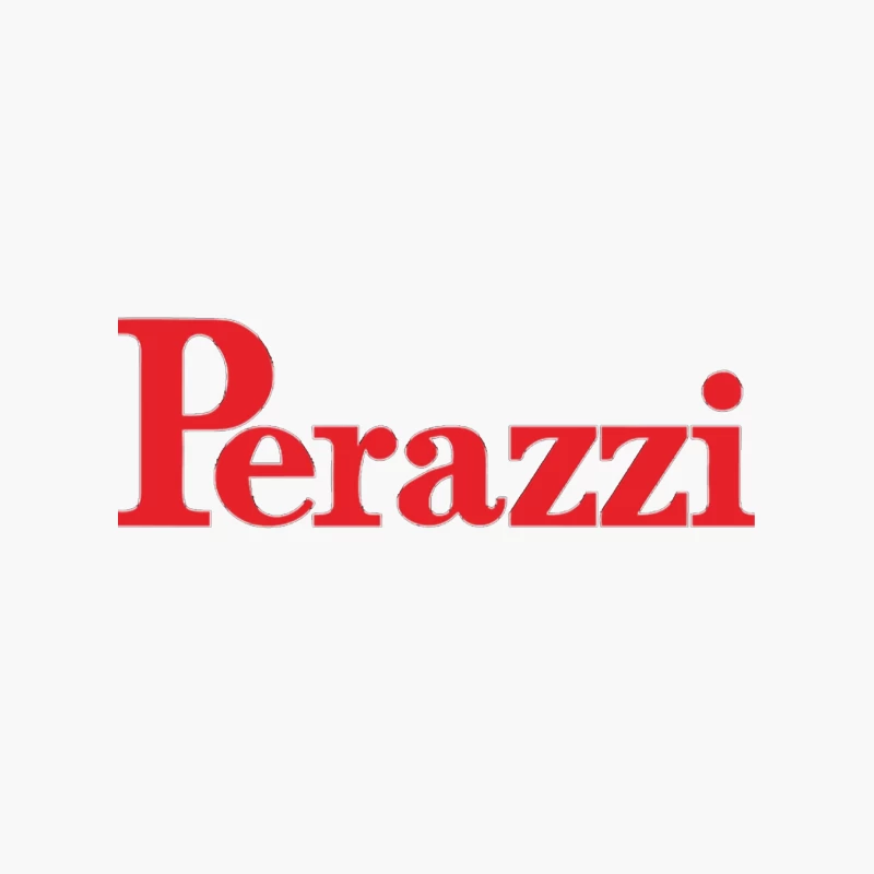 Perazzi Red Logo Typography Cotton Tote Bag