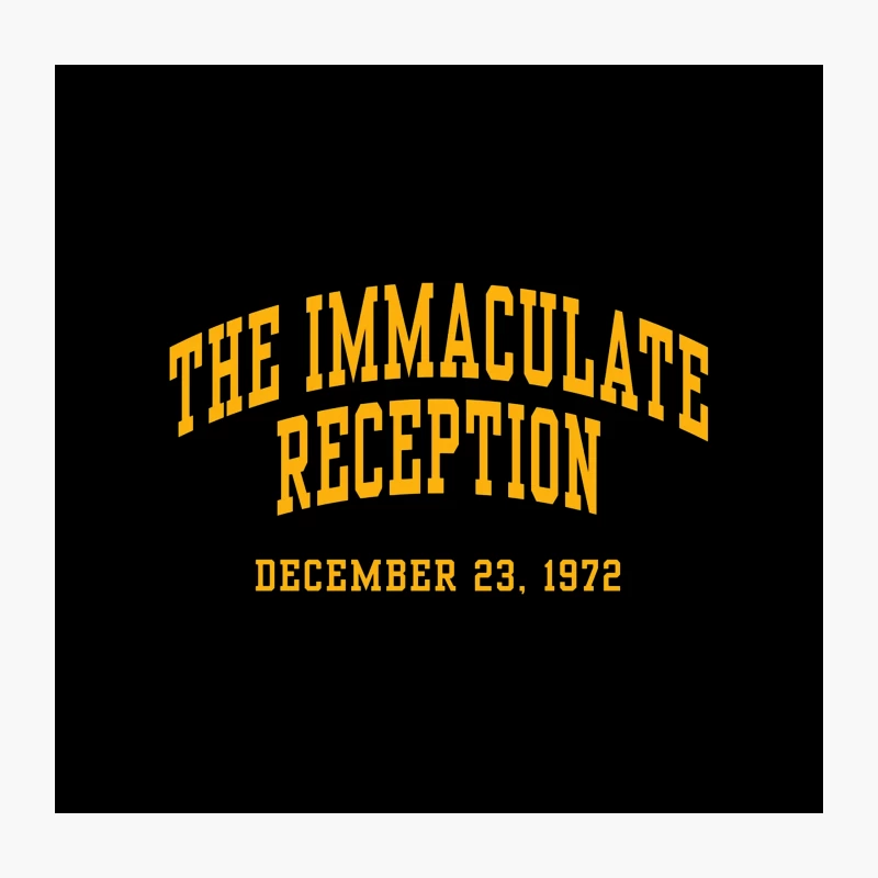 The Immaculate Reception: Historic Play on December 23, 1972 Throw Pillow