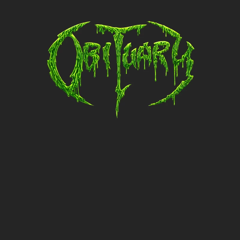 Obituary Green Logo Female Pullover Sweatshirt