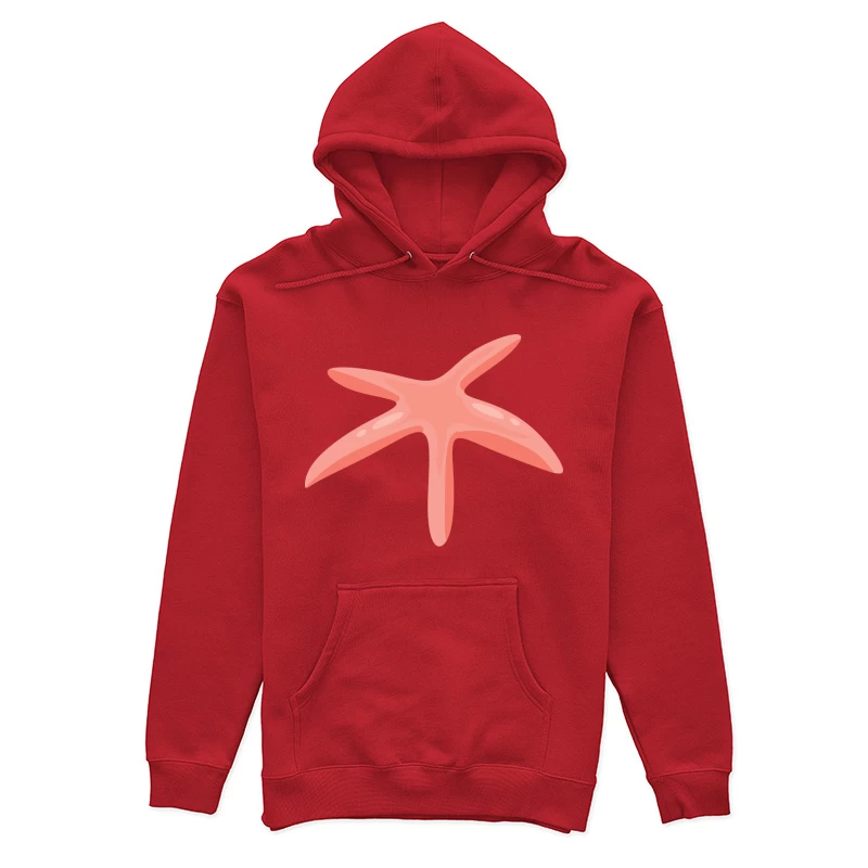 Étoile de mer rose sur fond transparent Femme Sweat à capuche