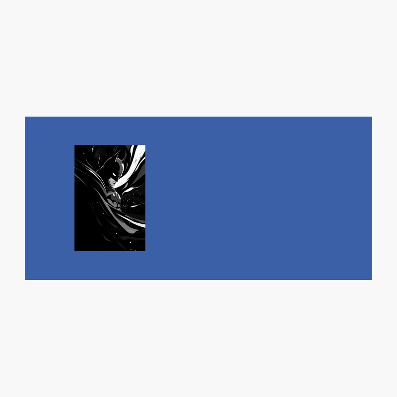Dark Knight's Silhouette: Batman's Dramatic Presence Against Starry Sky Coffee Mug