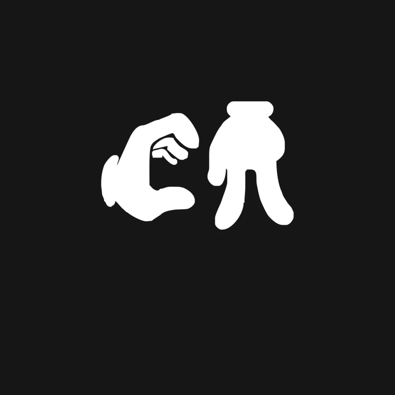 CA cartoon hands Desk Mat