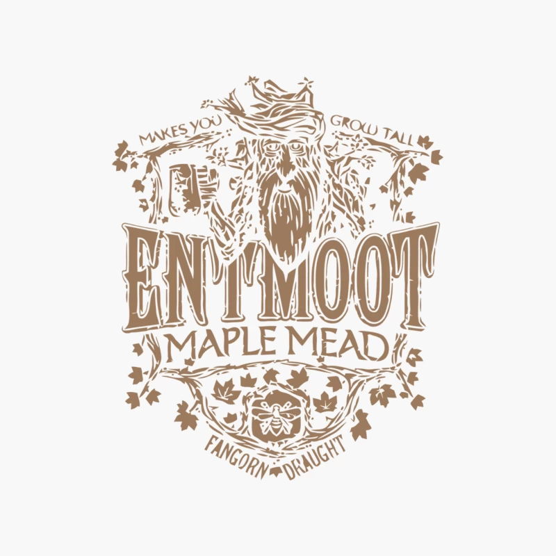 Entmoot Maple Mead: A Fangorn Draught Fantasy Illustration Cotton Tote Bag