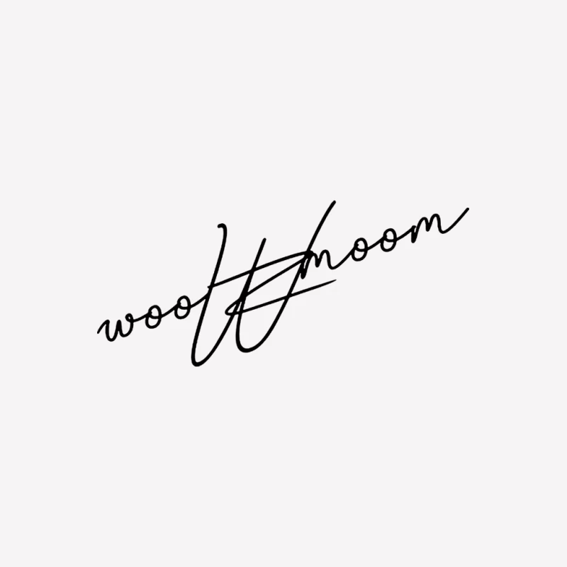 Wolkenmond-Design mit Schriftzug Herren T-Shirt