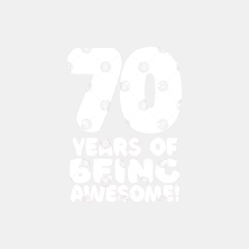 70 Years Of Being Awesome - Funny Birthday Design Male Tank Top