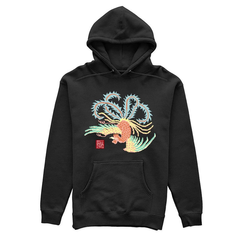 Traditioneller Phönix mit Siegel Damen Pullover Hoodie